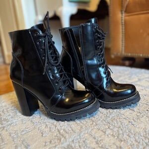 Jeffrey Campbell - Legion Lace Up Ankle Boot - Black